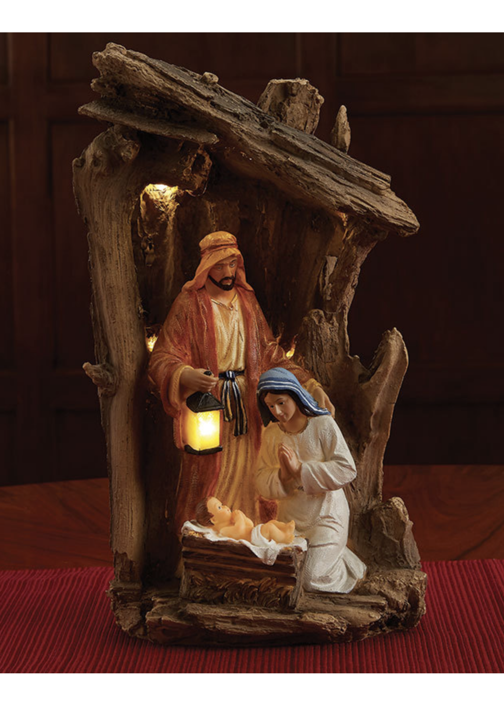 Luminous Nativity Figurine