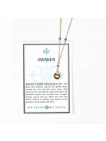 My Saint My Hero Awaken Angel Chime Necklace - Gold