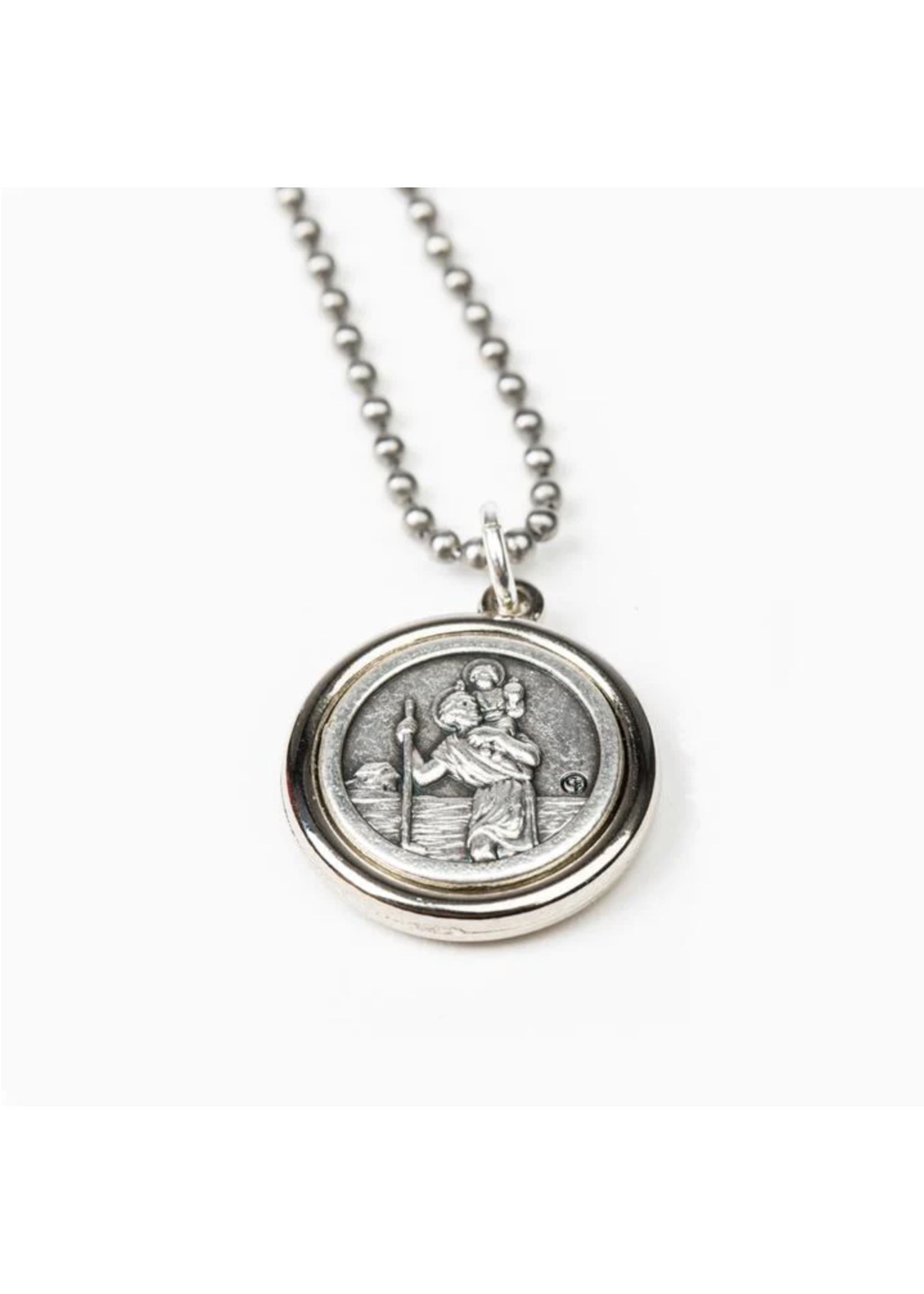 My Saint My Hero New Beginnings Necklace - St Michael + St Christopher