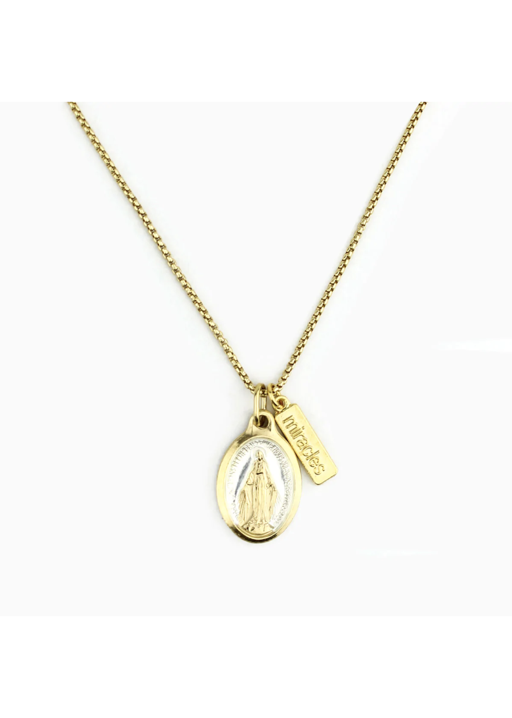 Lourdes Miraculous Medal Necklace - Our Lady of Peace Gift Shop