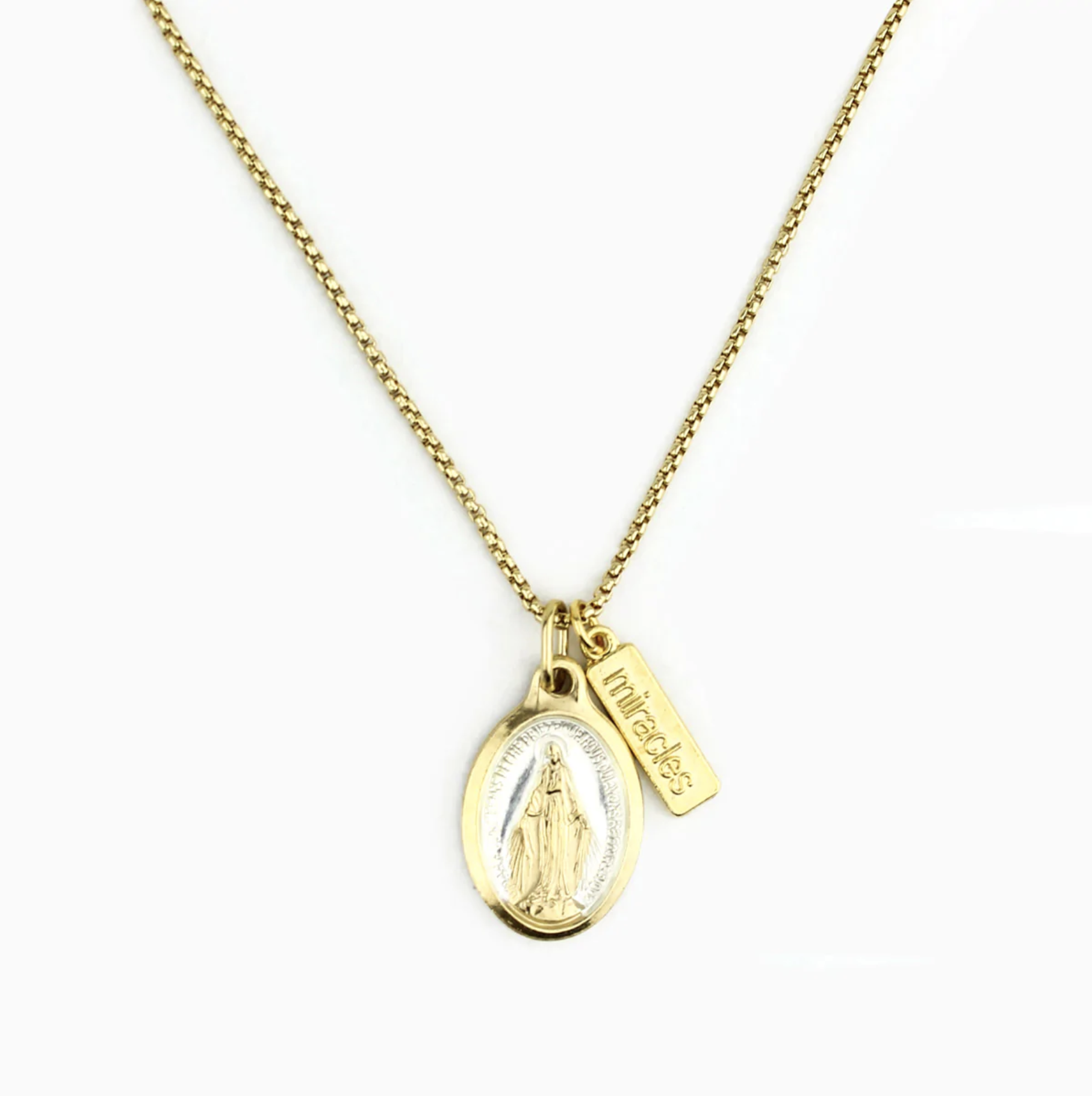 Lourdes Miraculous Medal Necklace - Our Lady of Peace Gift Shop Webstore