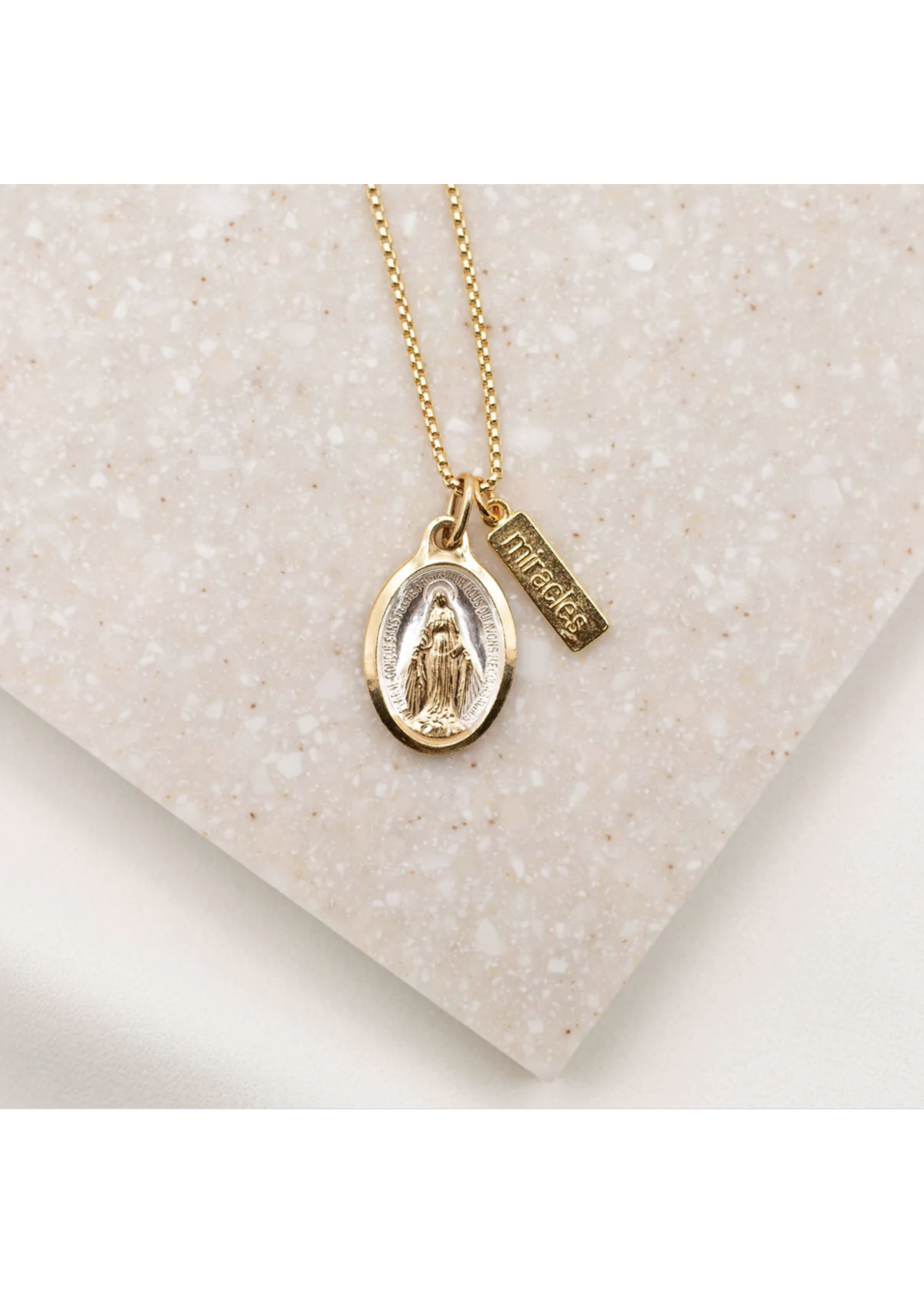 Miraculous mary store pendant