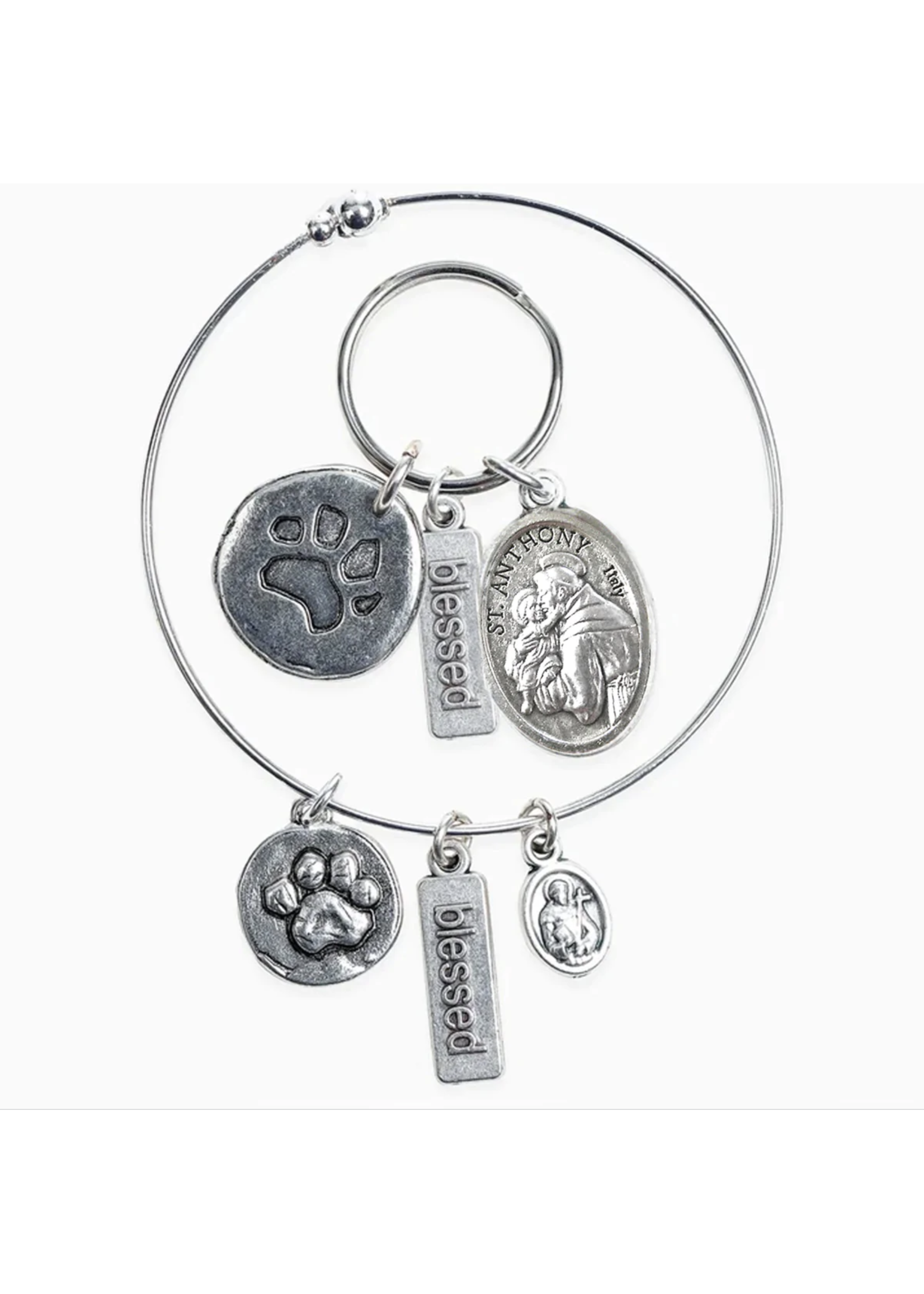 My Saint My Hero Pet Blessing Bracelet & Pet Tag Set