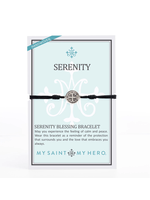 My Saint My Hero Serenity Benedictine Silver-tone Blessing Bracelet - black