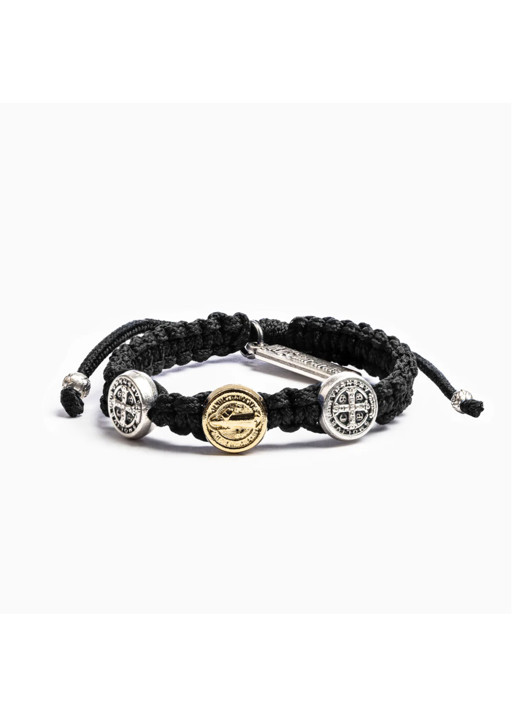 My Saint My Hero Benedictine Blessing Bracelet for Kids -black