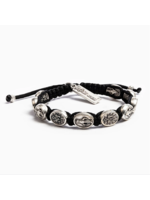 My Saint My Hero Miraculous Medal Blessing Bracelet - black