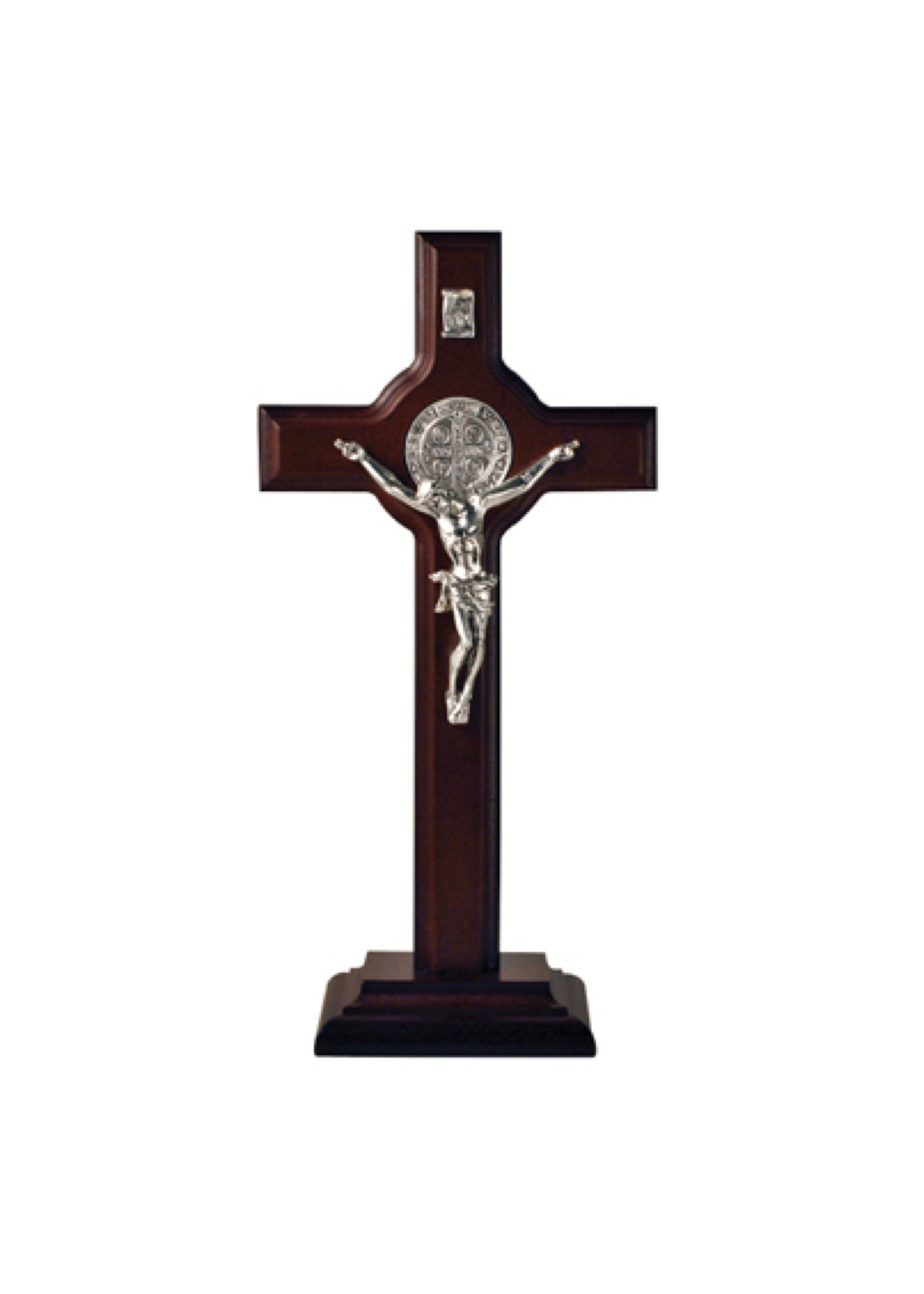 St Benedict Wood Standing Crucifix