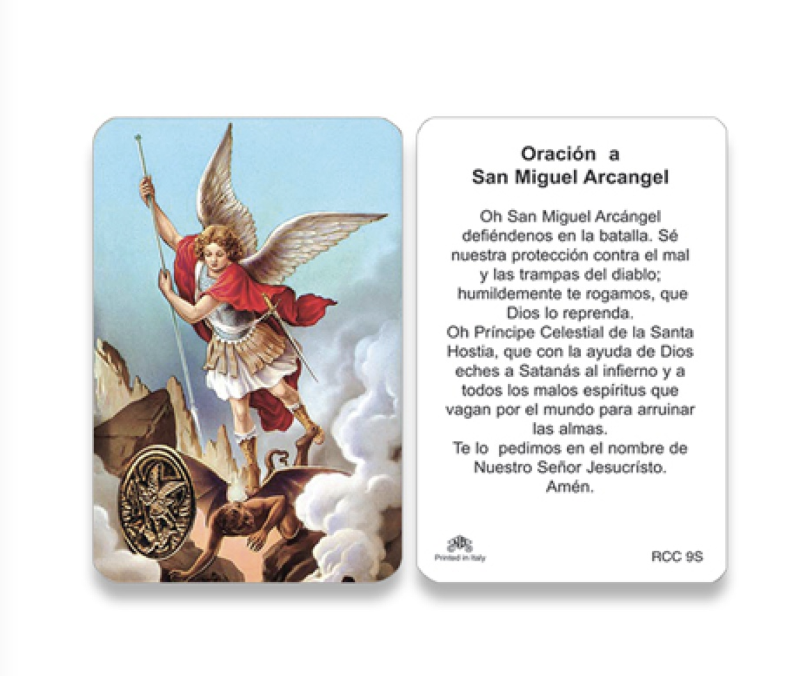 Oracion a San Miguel Arcangel - pocket-size - Our Lady of Peace Gift Shop  Webstore