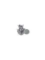 St Michael Lapel Pin - Silver-tone