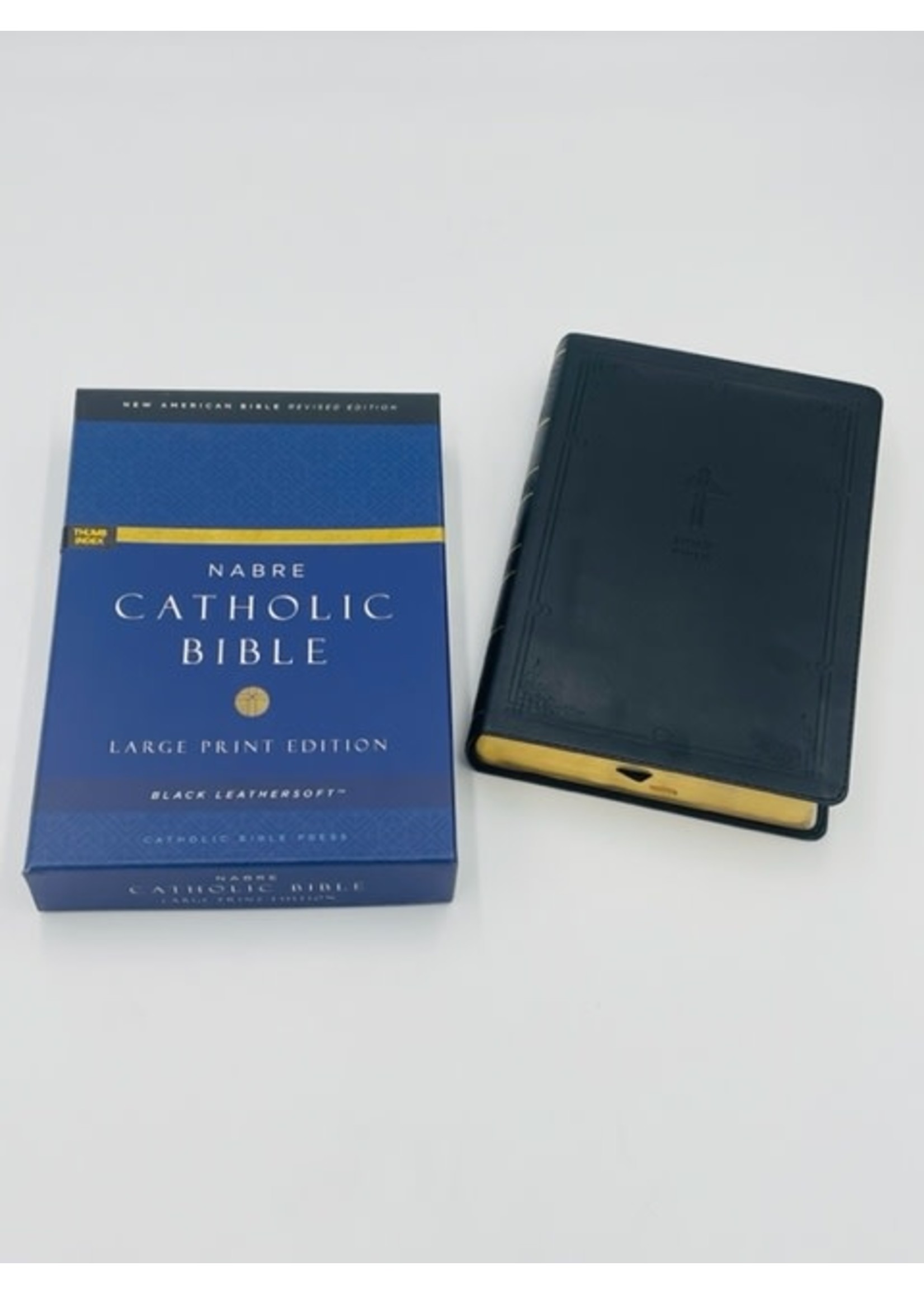 NABRE Catholic Bible, Large Print Edition, Thumb Indexed, Comfort Print, Black Leathersoft