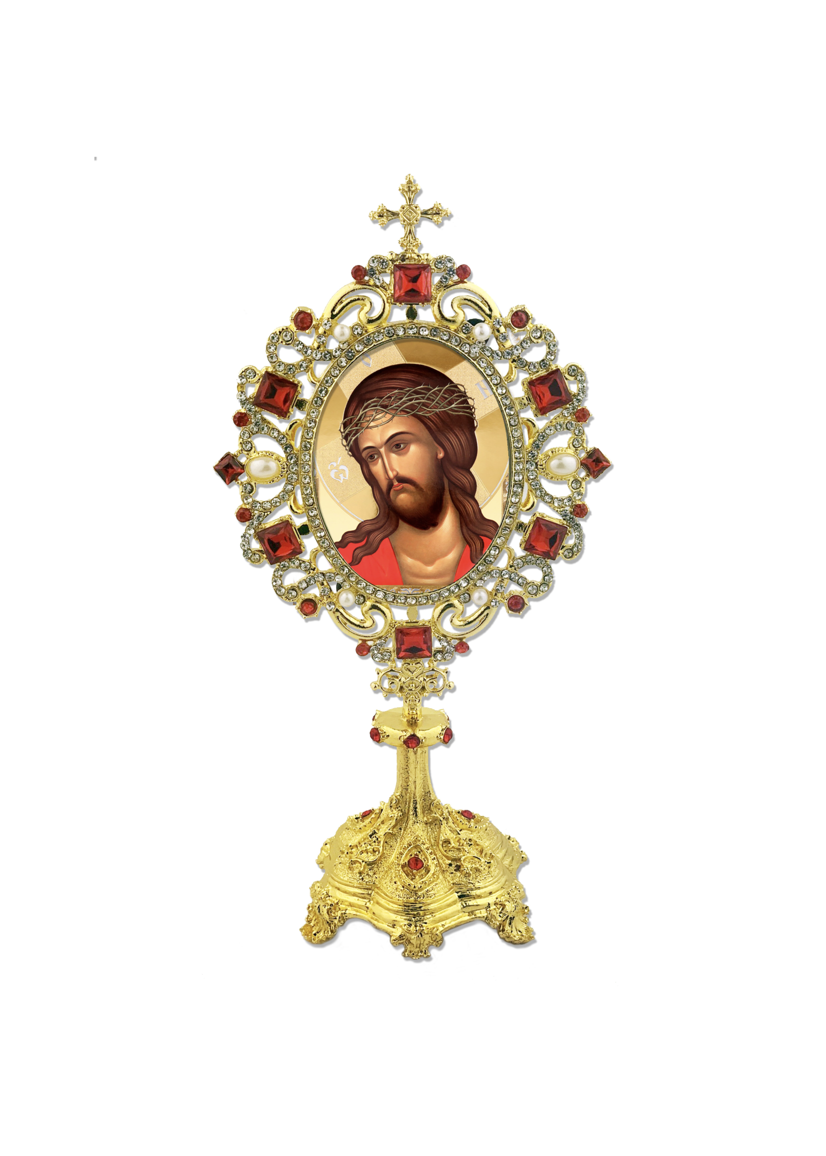 Christ the Bridegroom Monstrance - Reliquary Style Icon Shrine