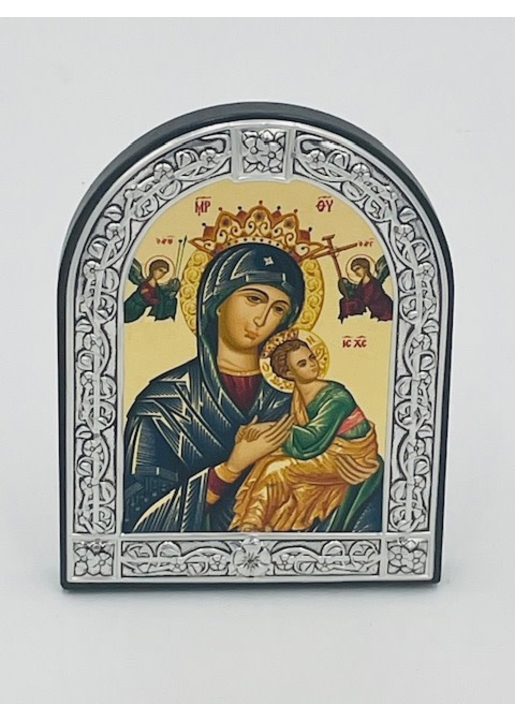 Our Lady of Perpetual Help Arched Serigraph Icon with certificate