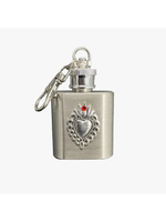 Sacred Heart Holy Water Flask