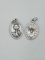 First Holy Communion Silver tone medal