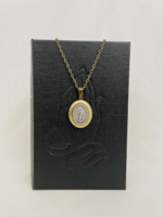 Our Lady of Guadalupe Bronze Locket Necklace