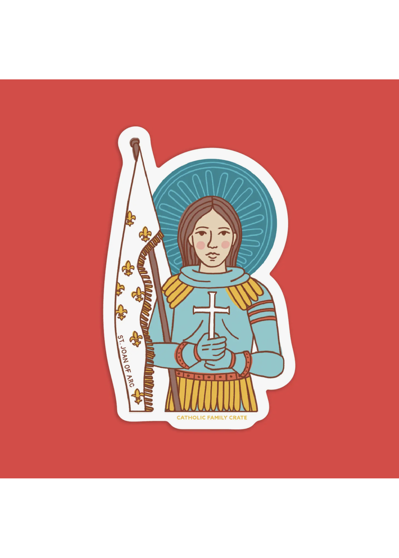 Catholic Family Crate Saint Joan of Arc Sticker