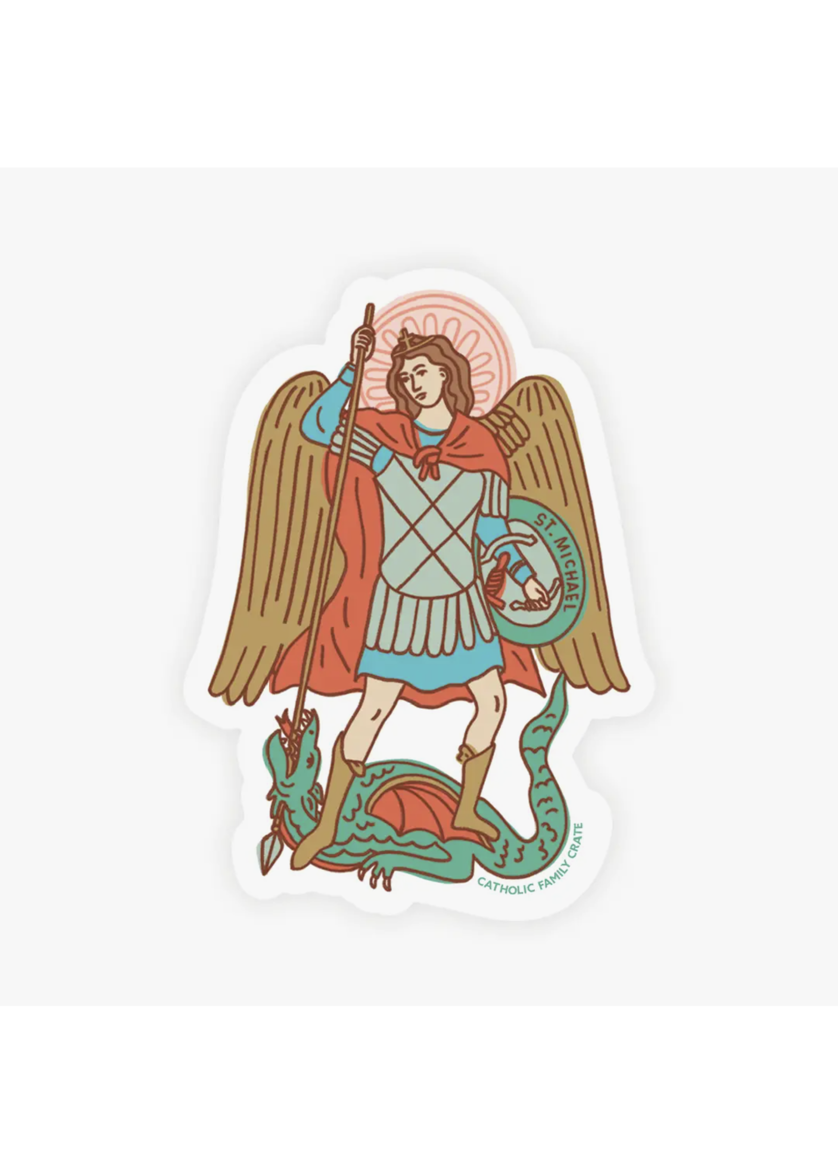 Catholic Family Crate Saint Michael the Archangel Sticker