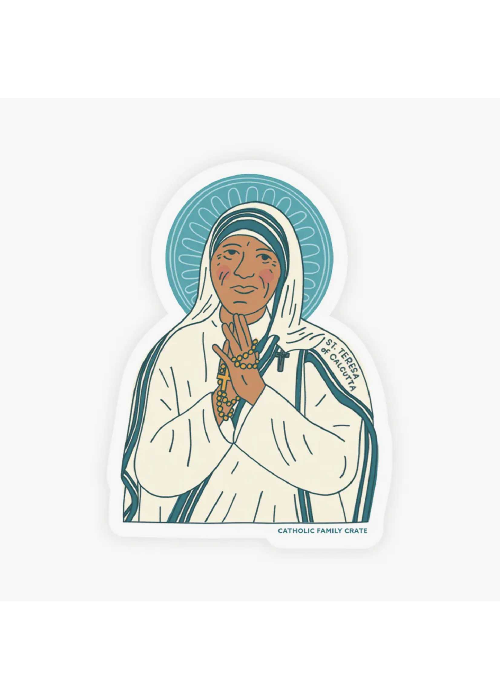 Catholic Family Crate Saint Teresa of Calcutta Sticker