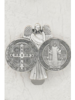 St Benedict + Guardian Angel Auto Visor Clip