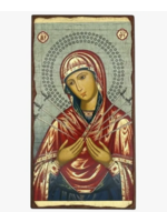 Virgin Mary with Seven Swords Silk Screen Icon