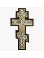 Holy Cross Crucifixion Icon – Engraved 925 Silver & Wood