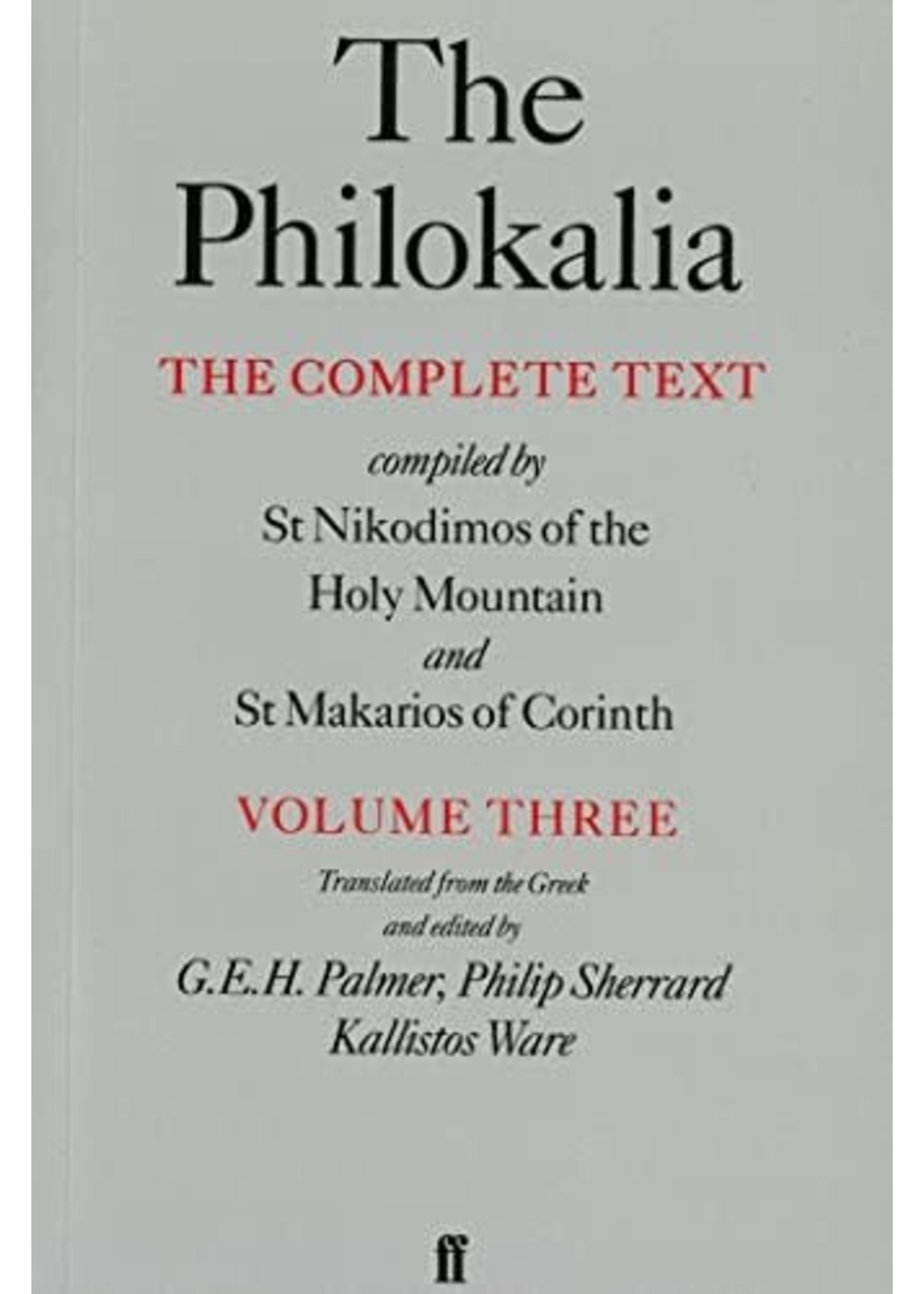 The Philokalia, vol 3