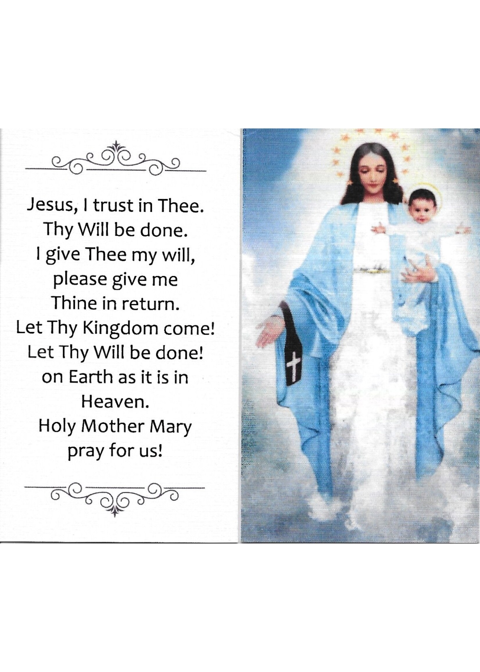 - Thy Will Be Done Prayer Card