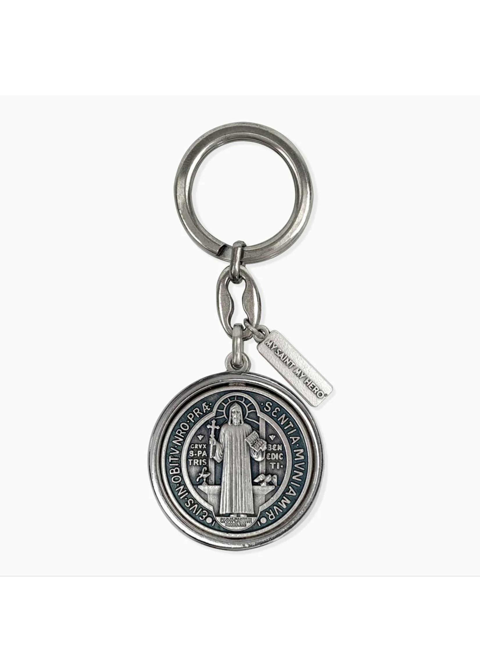 My Saint My Hero Protection Saint Benedict Key Ring