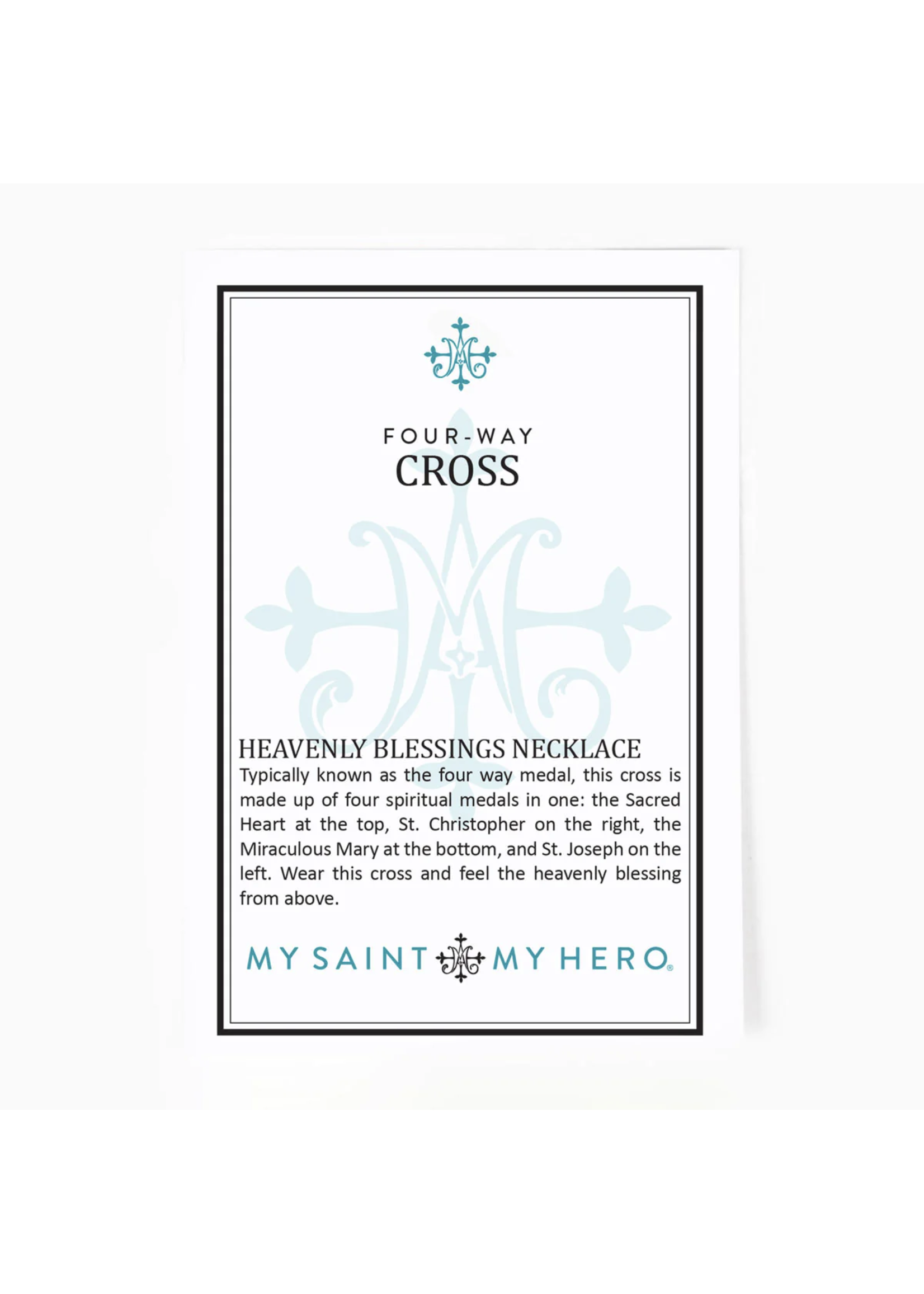 My Saint My Hero Heavenly Blessings Four-Way Cross