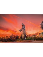 Shrine Statue Sunset Photo Print