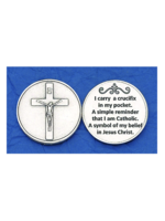 "Crucifix in My Pocket" pocket prayer token/coin