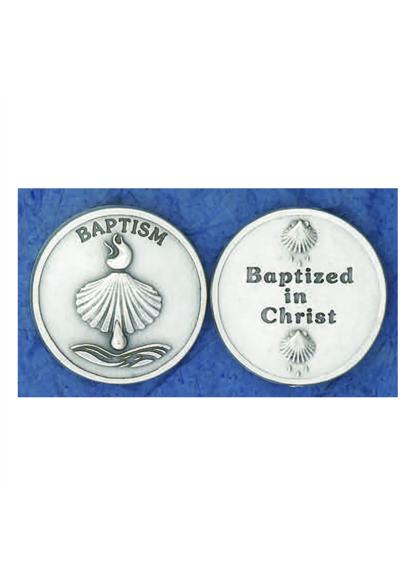Baptized in Christ pocket prayer token/coin