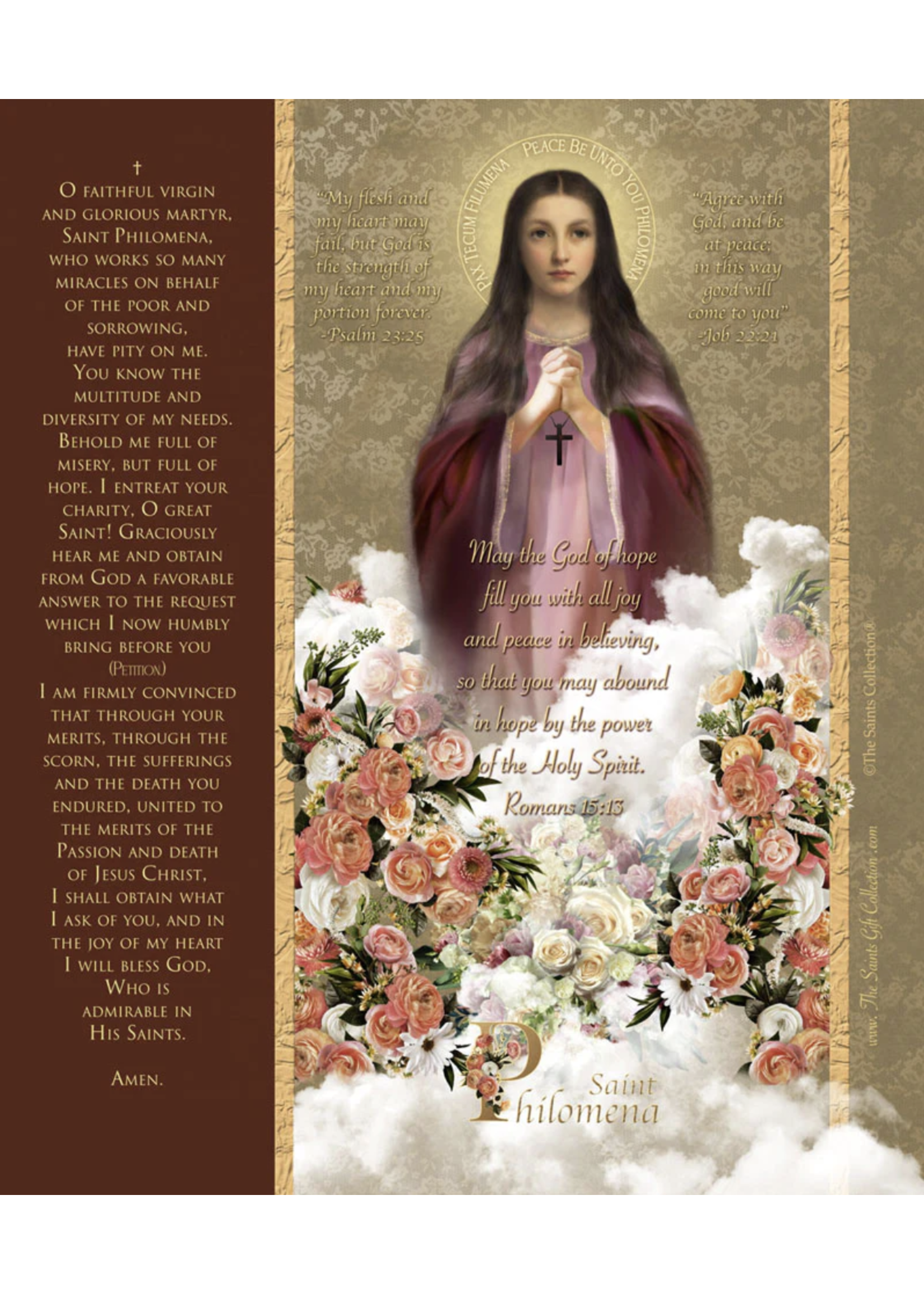 LED Saint Philomena - LED candle