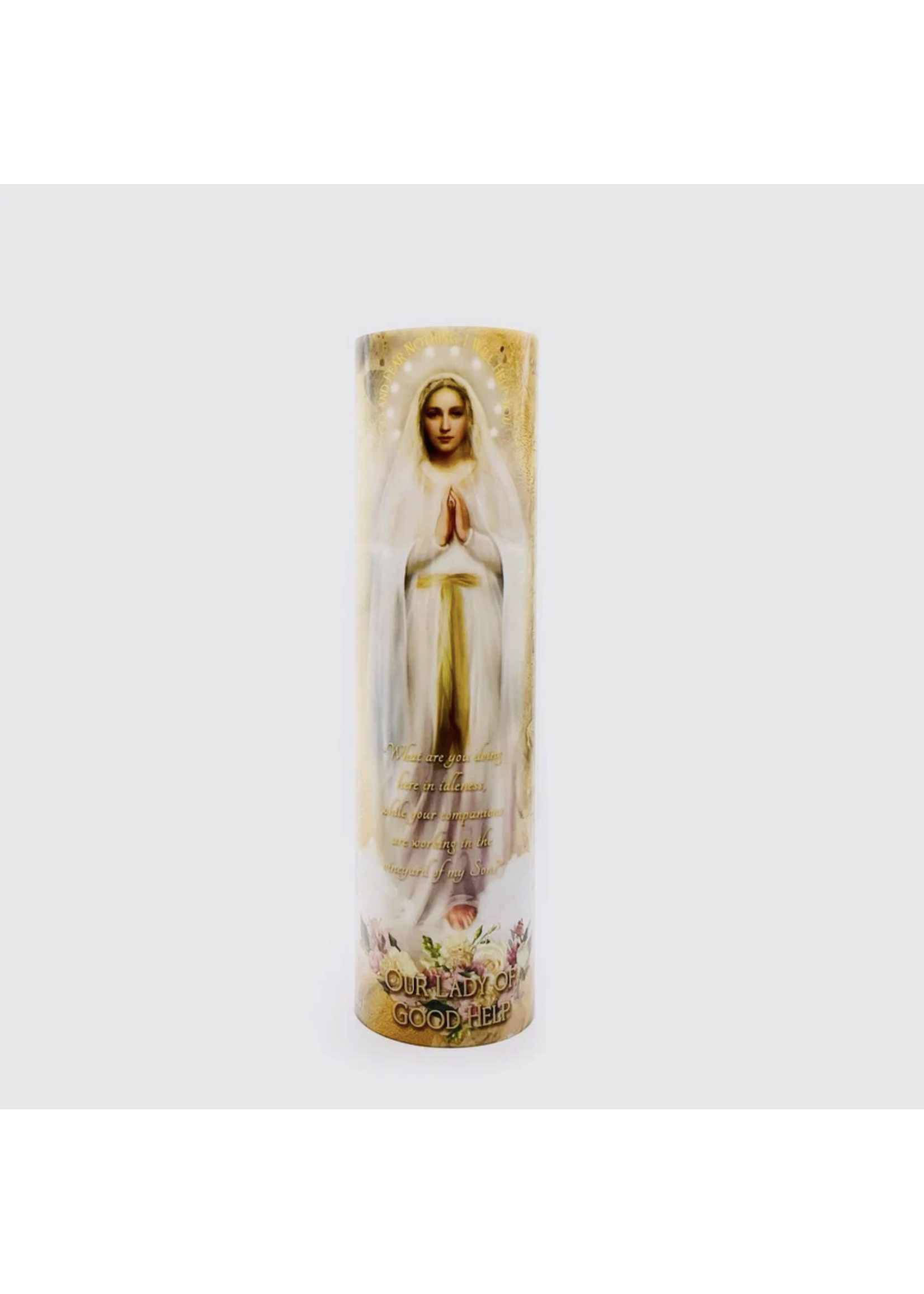 LED Our Lady of Good Help - LED prayer candle