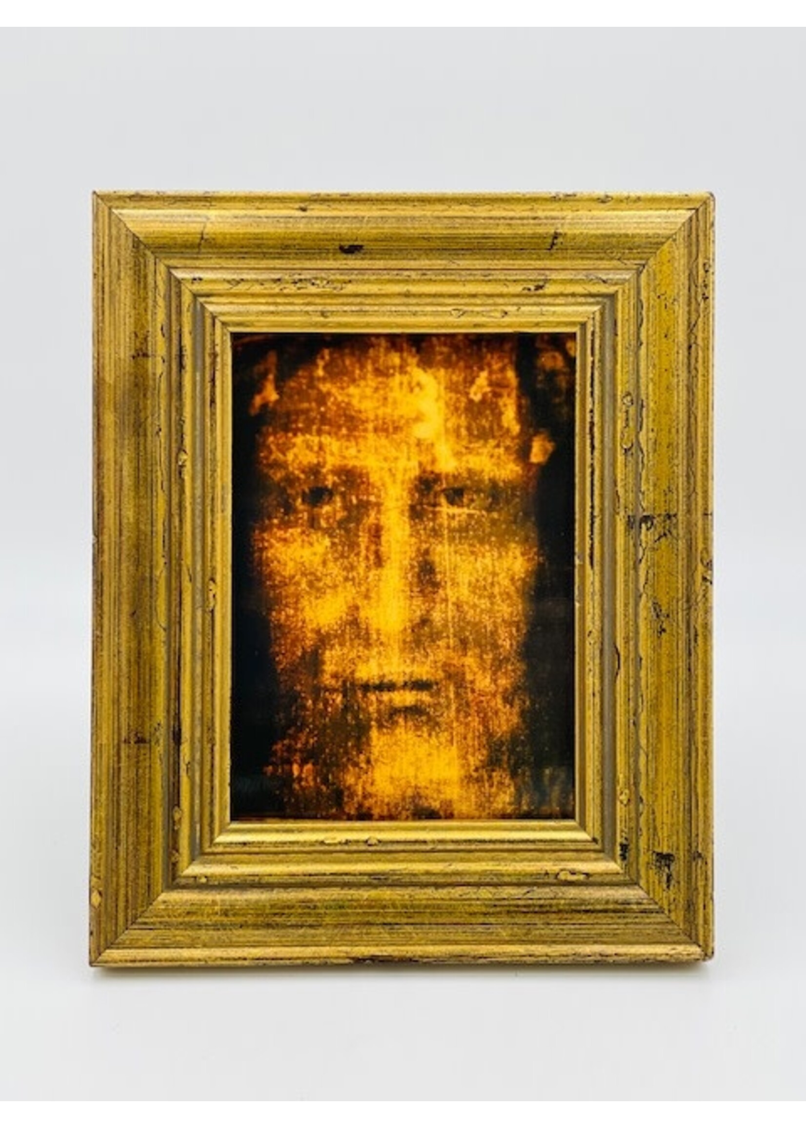 - Holy Face of Jesus custom antique frame, 8.25" x 10.25"
