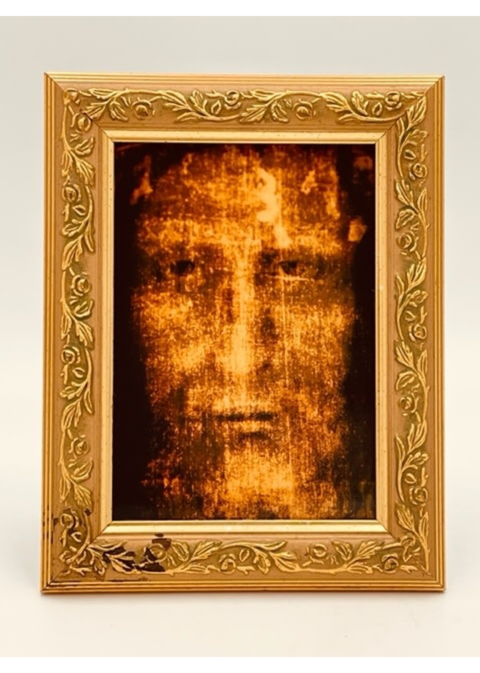 - Holy Face of Jesus custom antique frame 7" x 9"