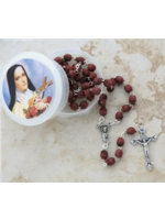 Rose Scented Rosary with St Therese case