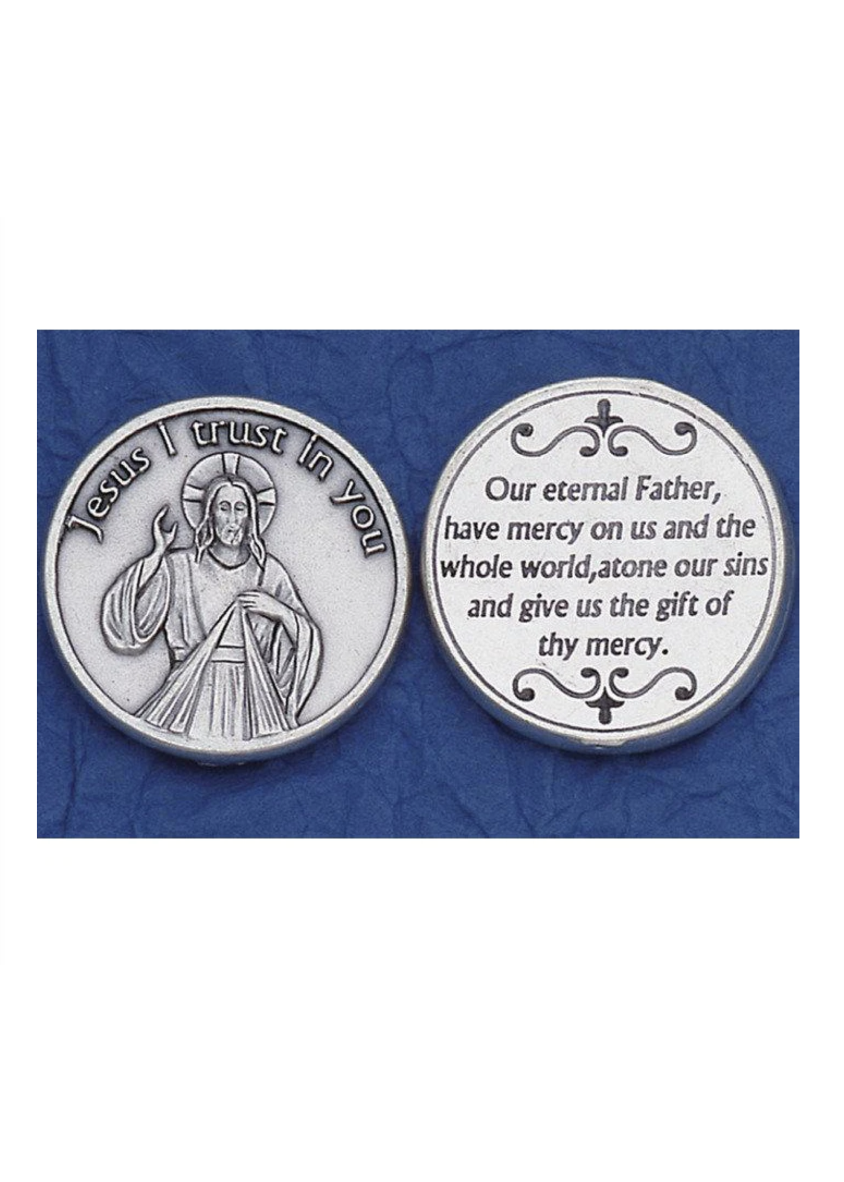 Divine Mercy pocket prayer token/coin