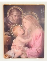 Holy Family Wood Plaque