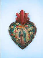 Guadalupe handmade wood heart