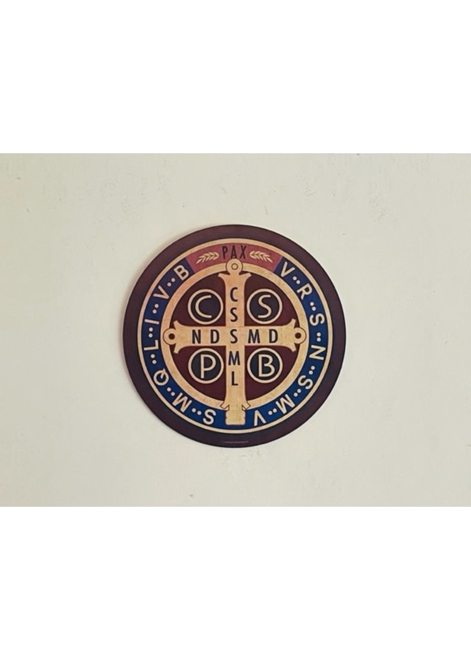 8" Benedictine Medal Emblem Indoor-Outdoor Aluminum Print