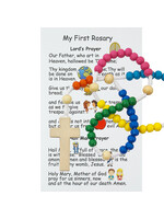 McVan Small Wooden Children's Rosary with Prayer Card
