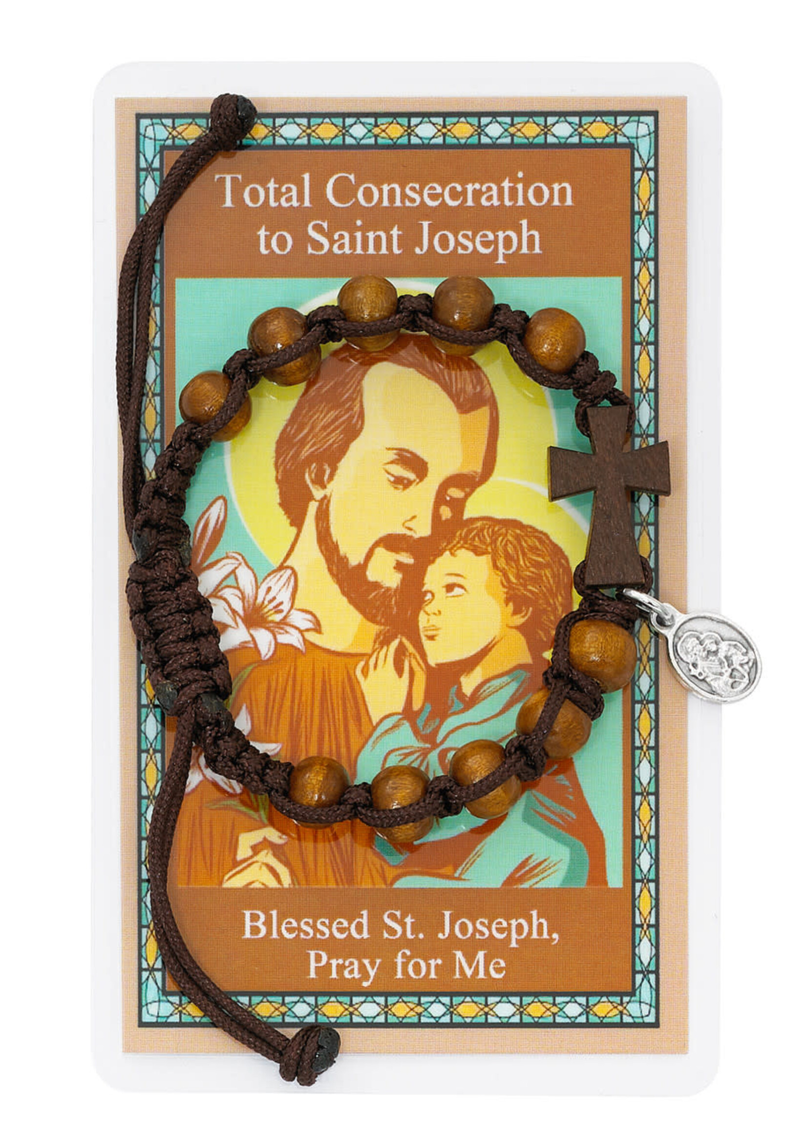 St Joseph Consecration Bracelet + Prayer Card