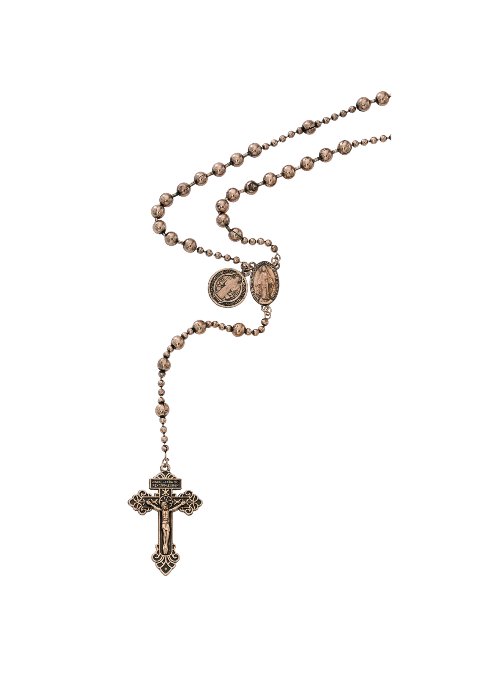 Copper Plated St Benedict Rosary