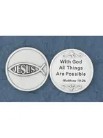 All Things Possible with God pocket prayer token/coin
