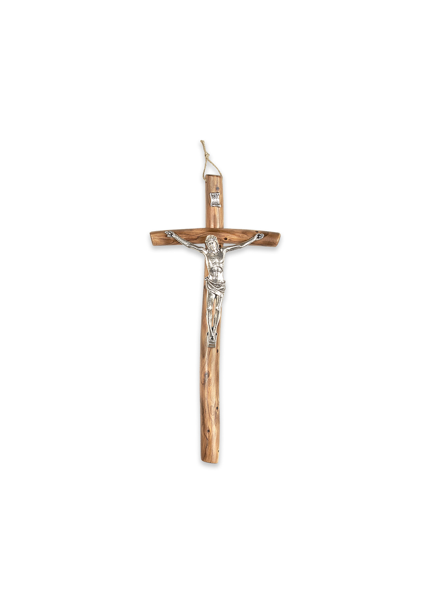 Italian Olive Wood Hanging Crucifix