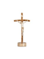 Italian Olive Wood Standing Crucifix