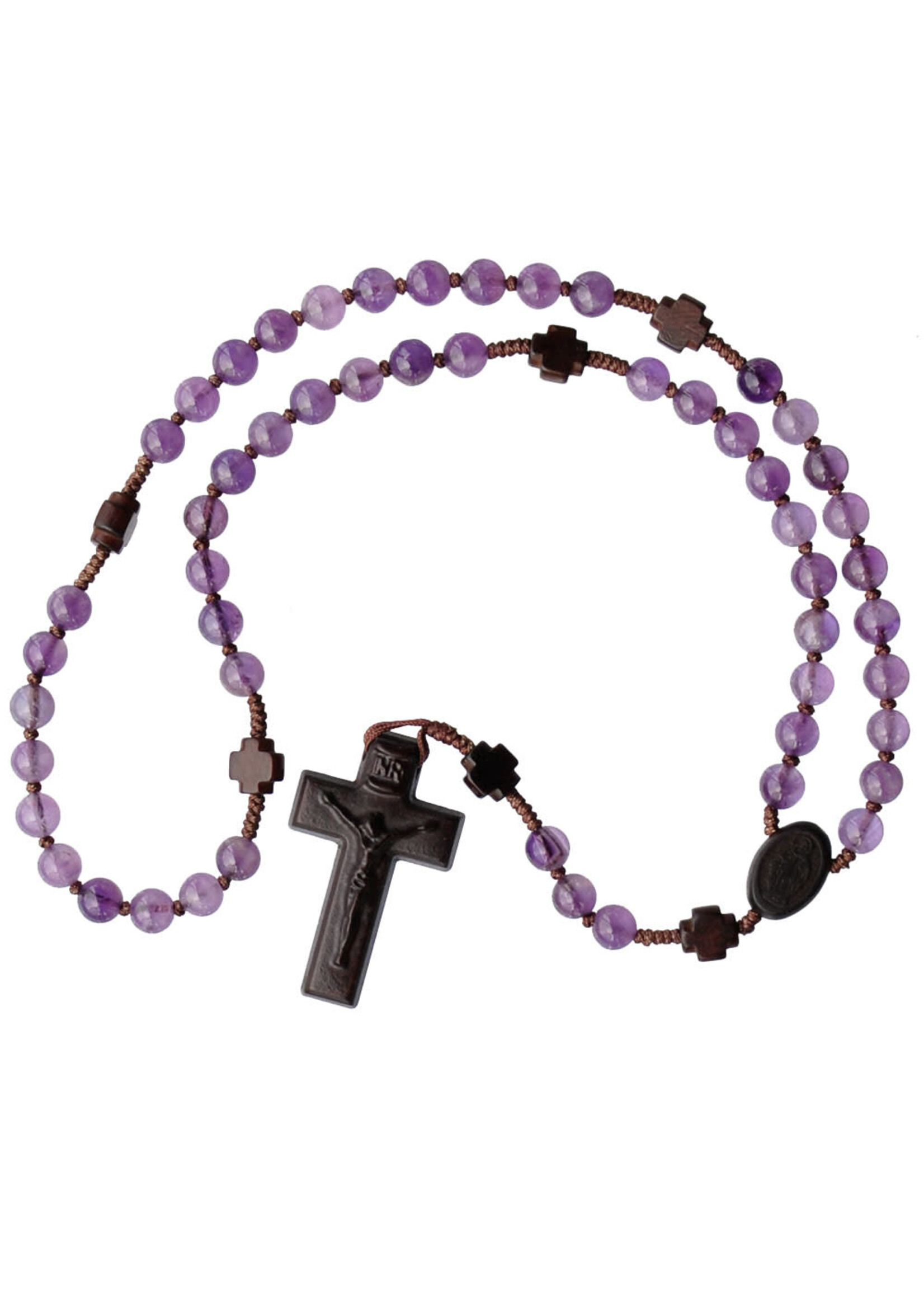 Amethyst/Jujube Wood Rosary