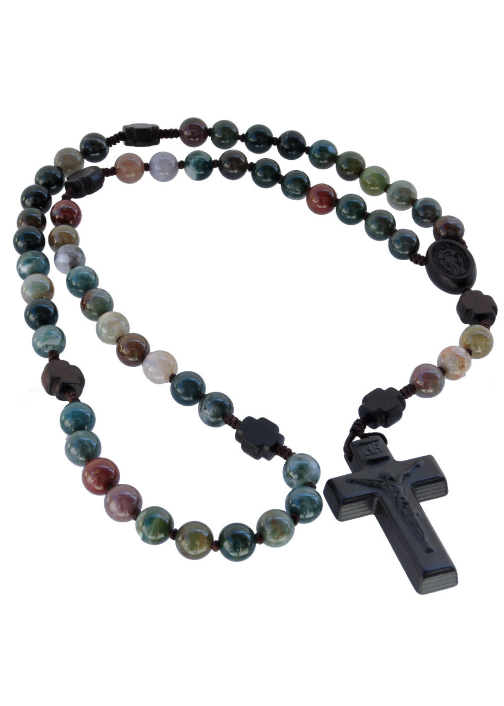 Multicolor Onyx/Jujube Wood Rosary