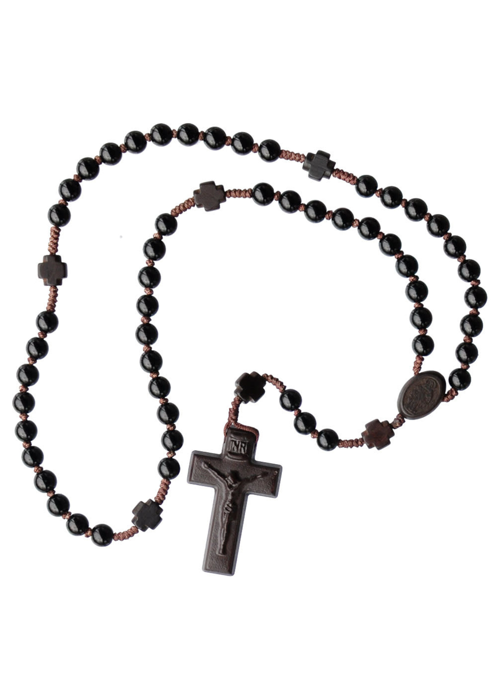 Black Onyx/Jujube Wood Rosary